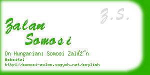 zalan somosi business card